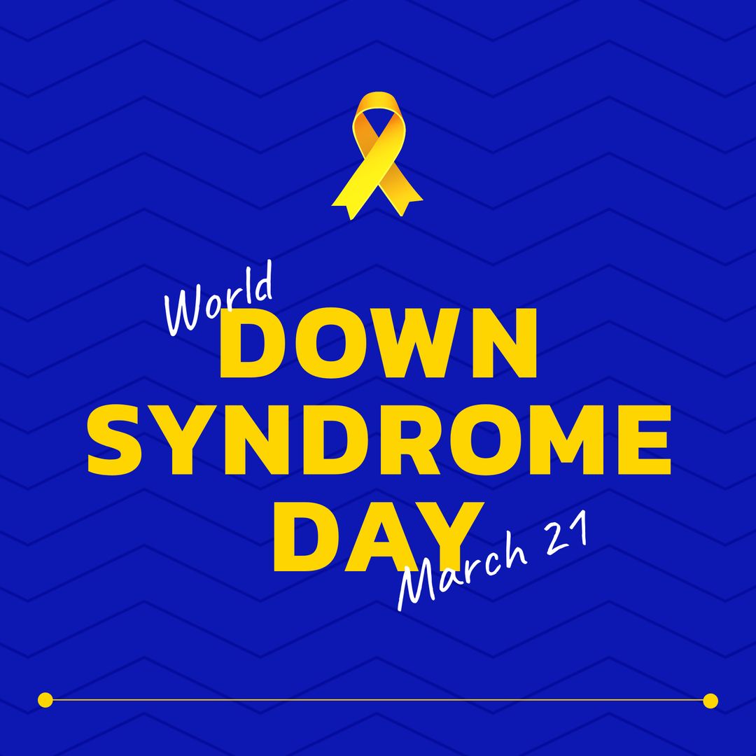 World Down Syndrome Day Awareness Ribbon Poster