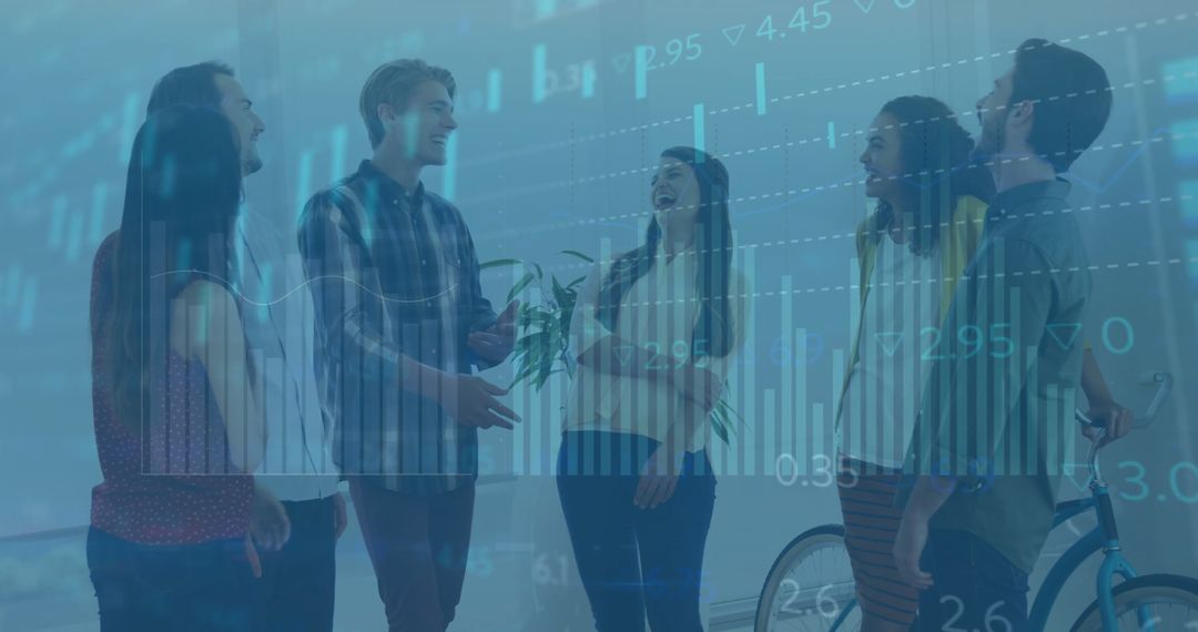 Innovative Team Collaboration with Financial Data Overlay