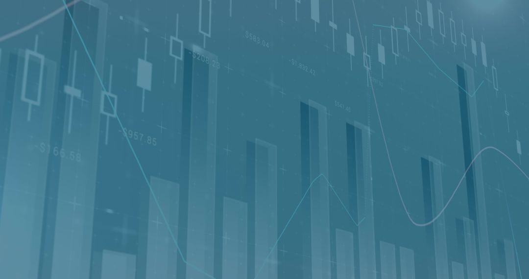 Dynamic Financial Background Illustrating Growth Trends