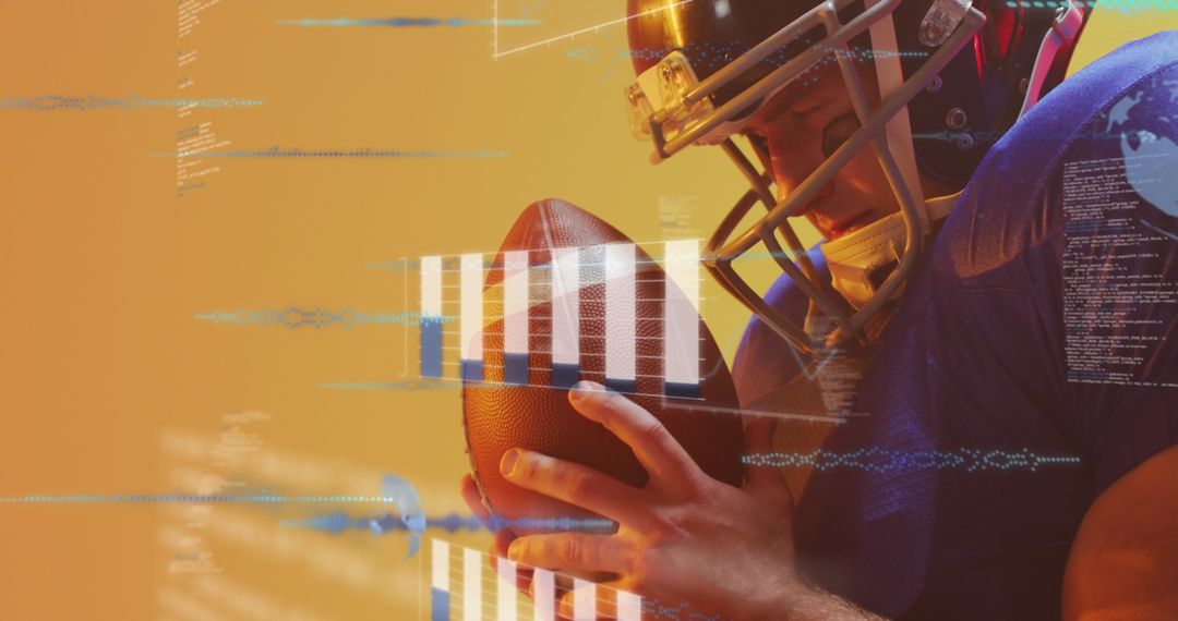 Tech-Infused American Football Player Analysing Data