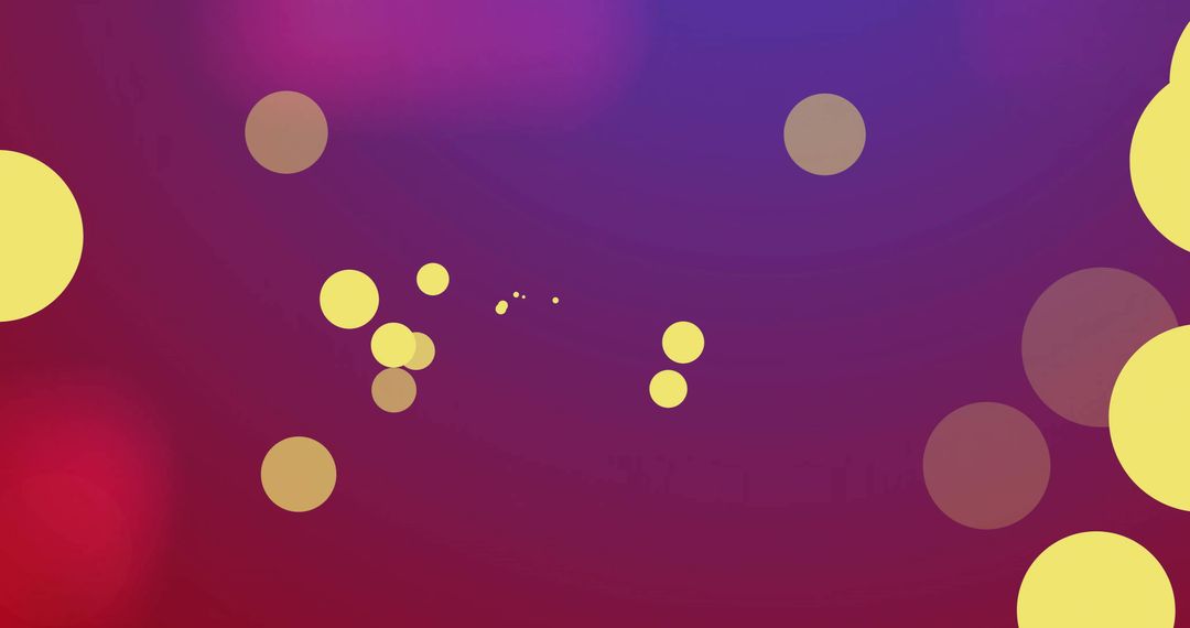 Vibrant Yellow Light Spots on Purple Background