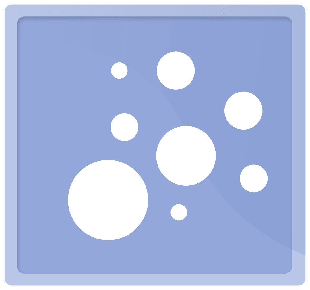 Abstract Geometric Circles on Transparent Background