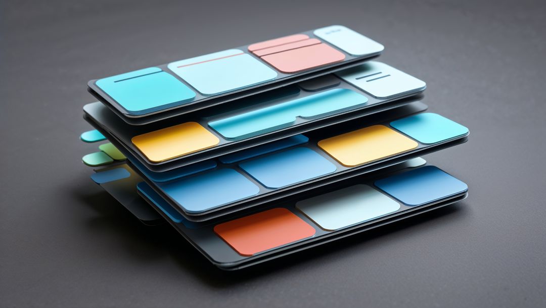 Futuristic Modular Design with Colorful Inserts