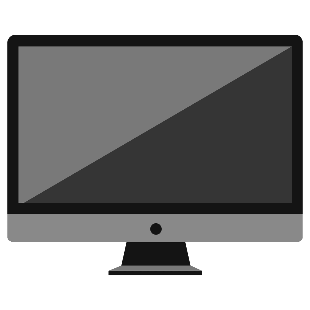 Minimalist Digital Computer Monitor on Transparent Background - Download Free Stock Images Pikwizard.com