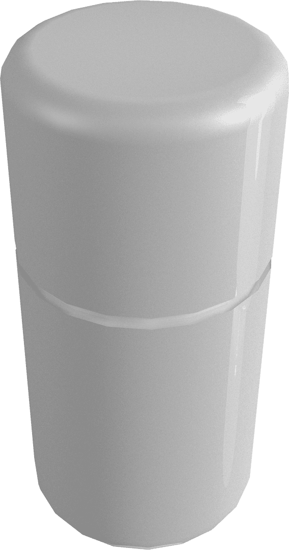 Transparent Empty Cylindrical Container for Product Mockup