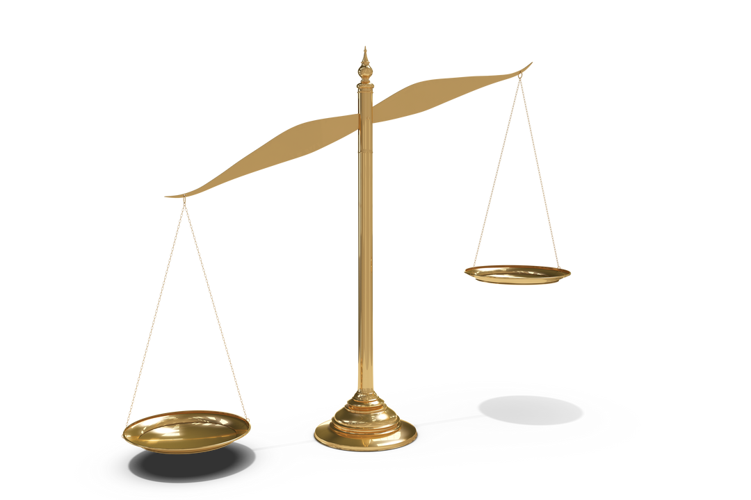 Transparent Justice Scales Illustration in Gold - Download Free Stock Images Pikwizard.com