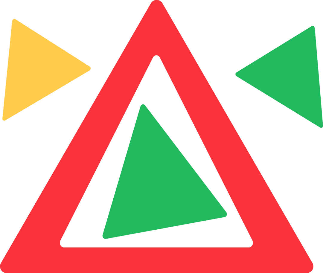 Vibrant Transparent Triangle Art and Modern Geometric Design