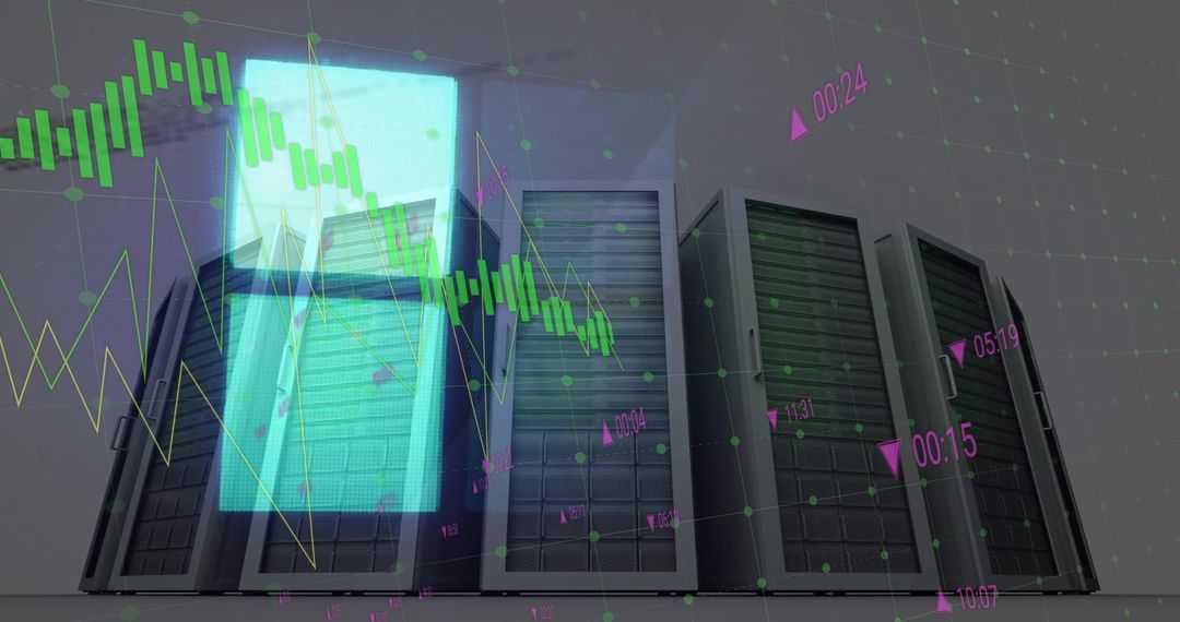 Digital Data Analysis with Server Interface Graphics
