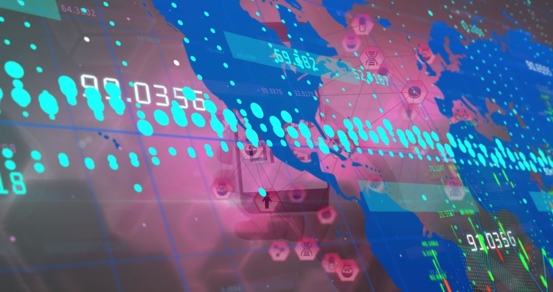 Global Digital Interface with real-time Data and Locations