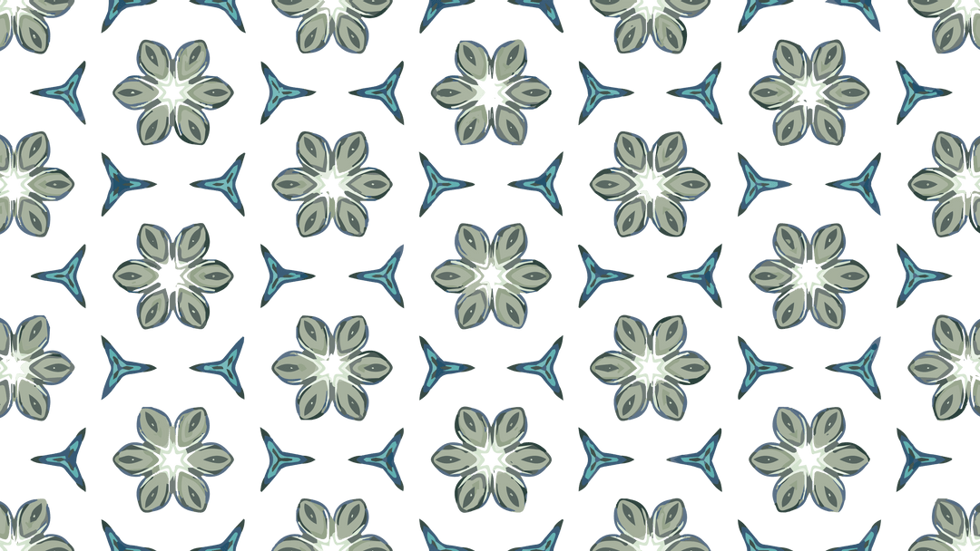 Transparent Seamless Floral Pattern Modern Style Design