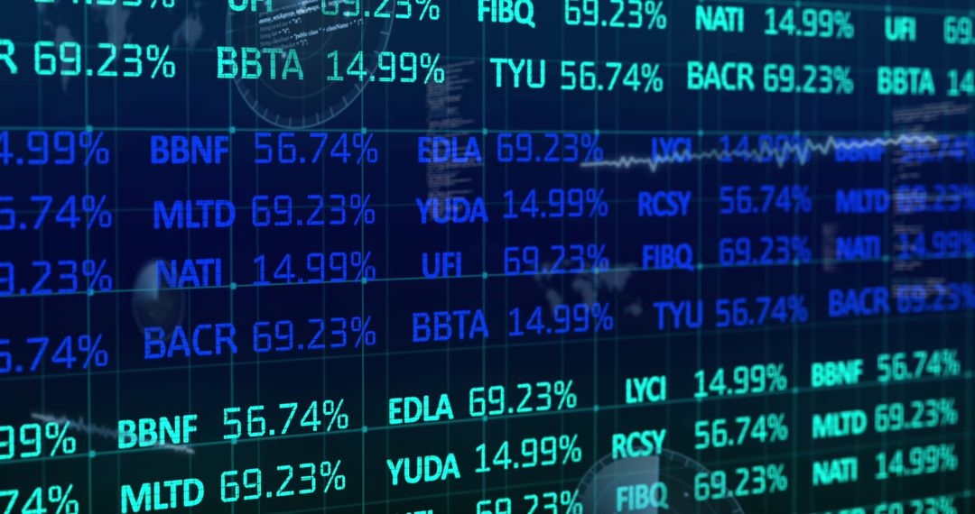 Dynamic Financial Data Display with Real-Time Statistics