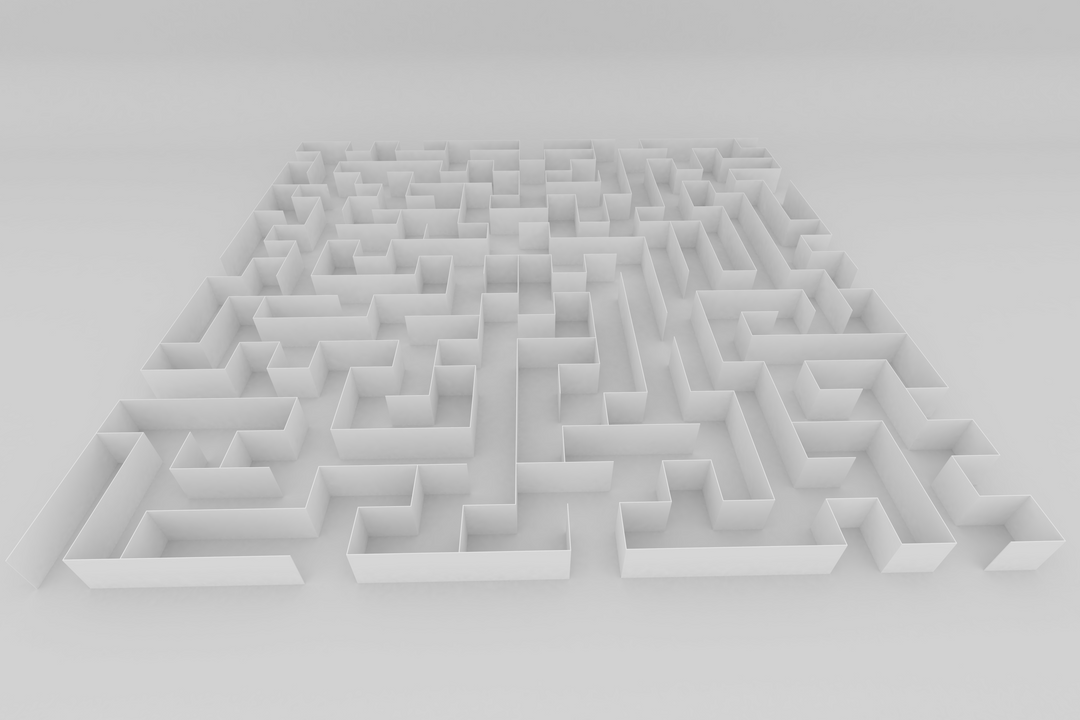 High Angle View of Transparent Empty Maze in Light Background - Download Free Stock Images Pikwizard.com