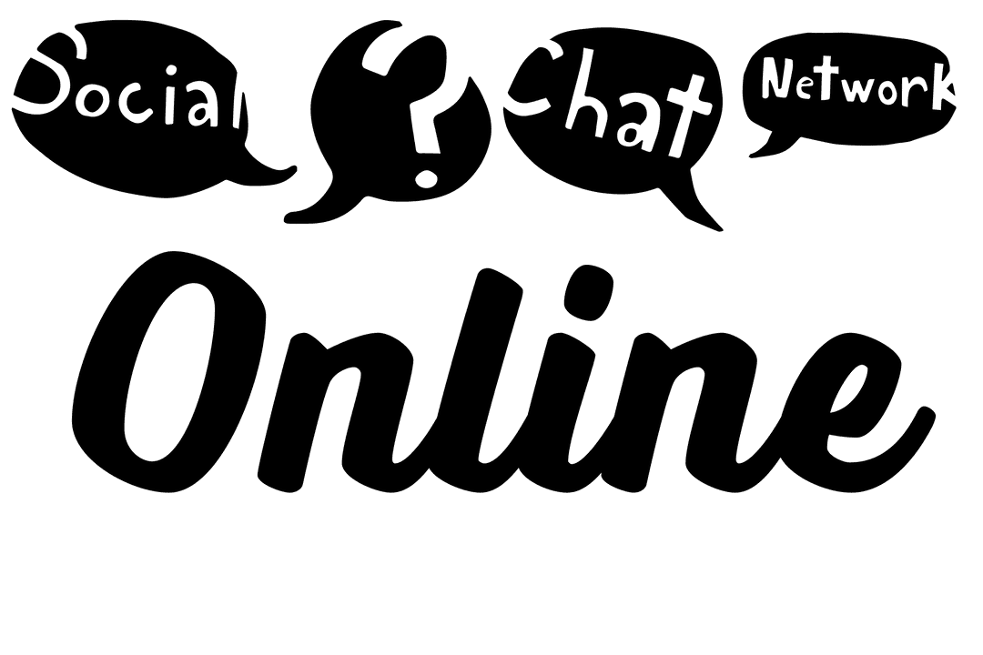 Digital PNG Text 'Online' on Transparent Background