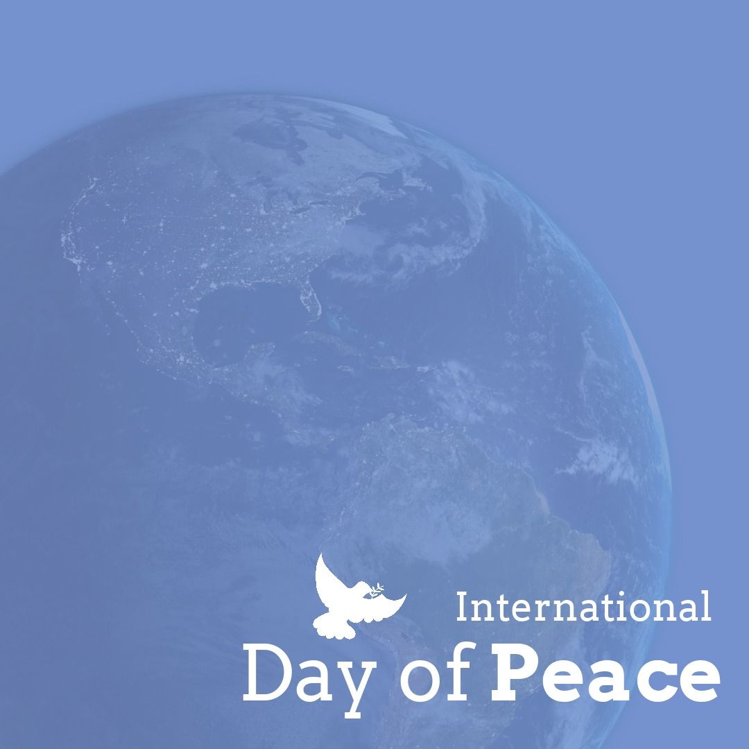 Digital image of pigeon symbol and international day of peace text with globe, copy space - Download Free Stock Templates Pikwizard.com