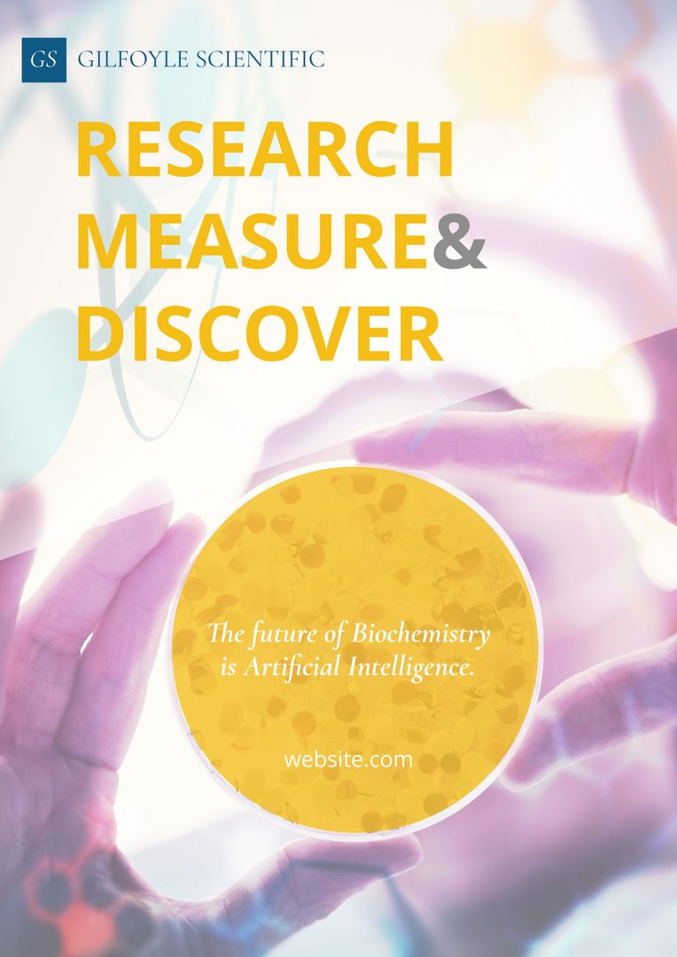 Innovative Biochemistry and AI Concept with Petri Dish