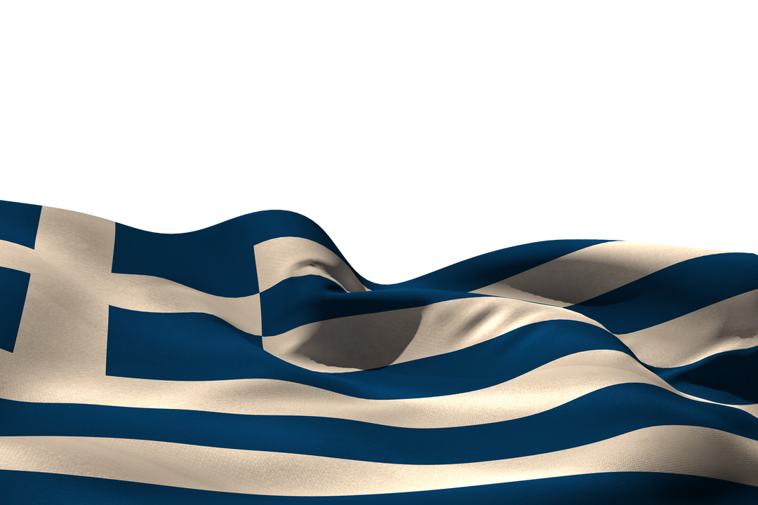 Greek Flag Waving Against Transparent Background - Download Free Stock Images Pikwizard.com