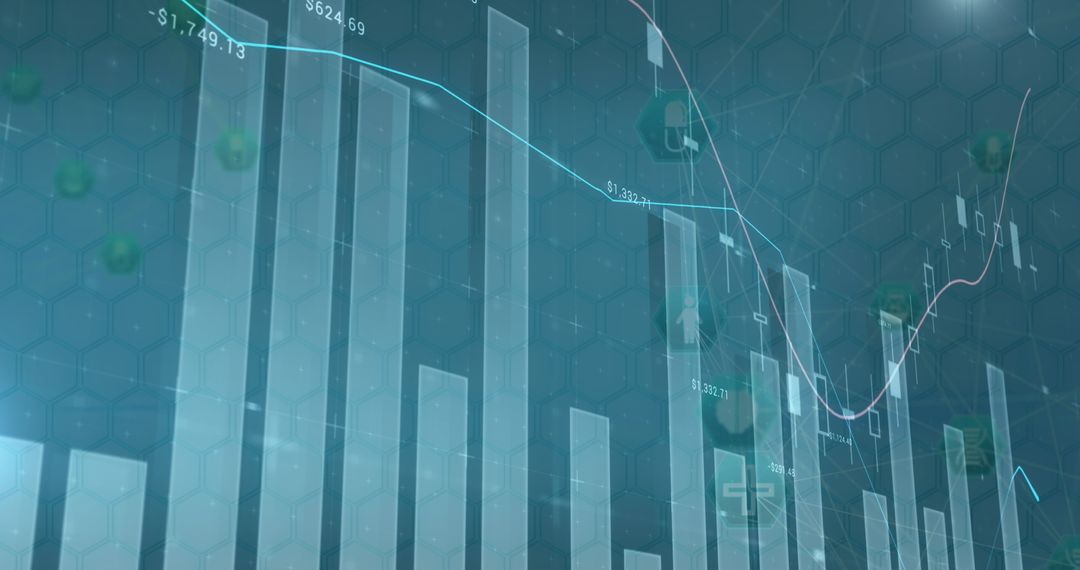 Abstract Financial Data and Digital Analysis Concept Design