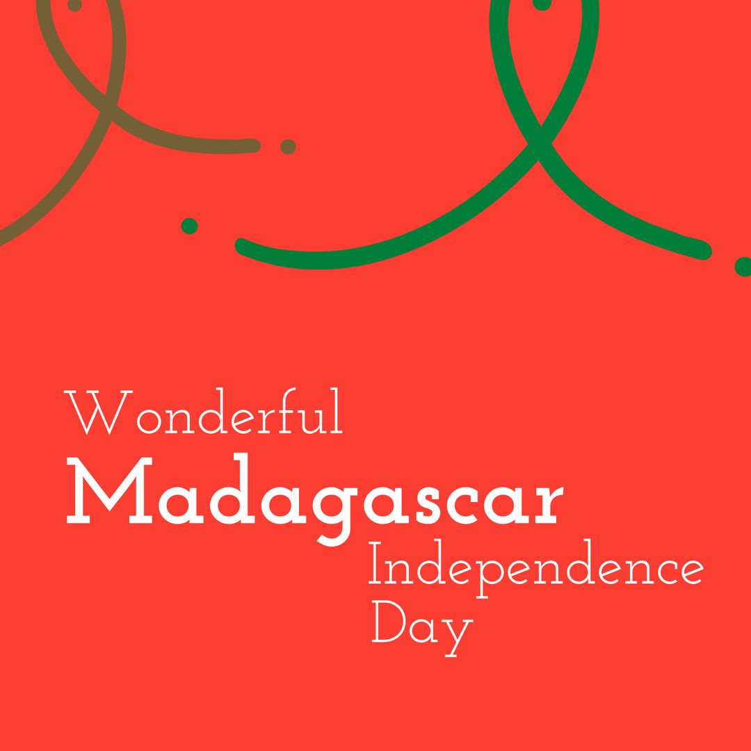Madagascar Independence Day Celebration Graphic Design
