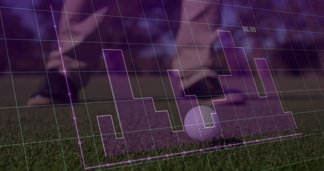 Golf Player Analyzing Game Statistics on Course