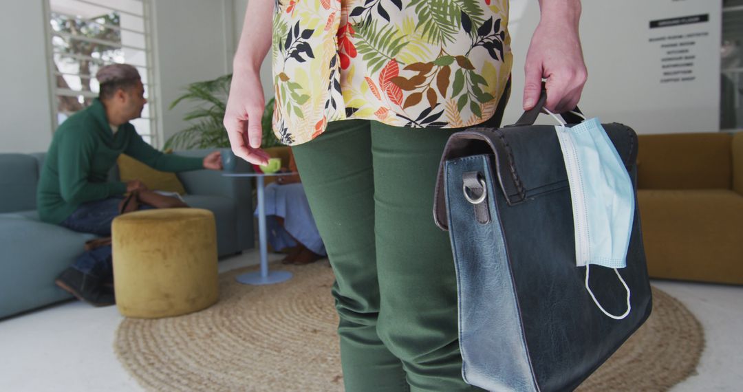 Professional Entering Comfortable Modern Office Space