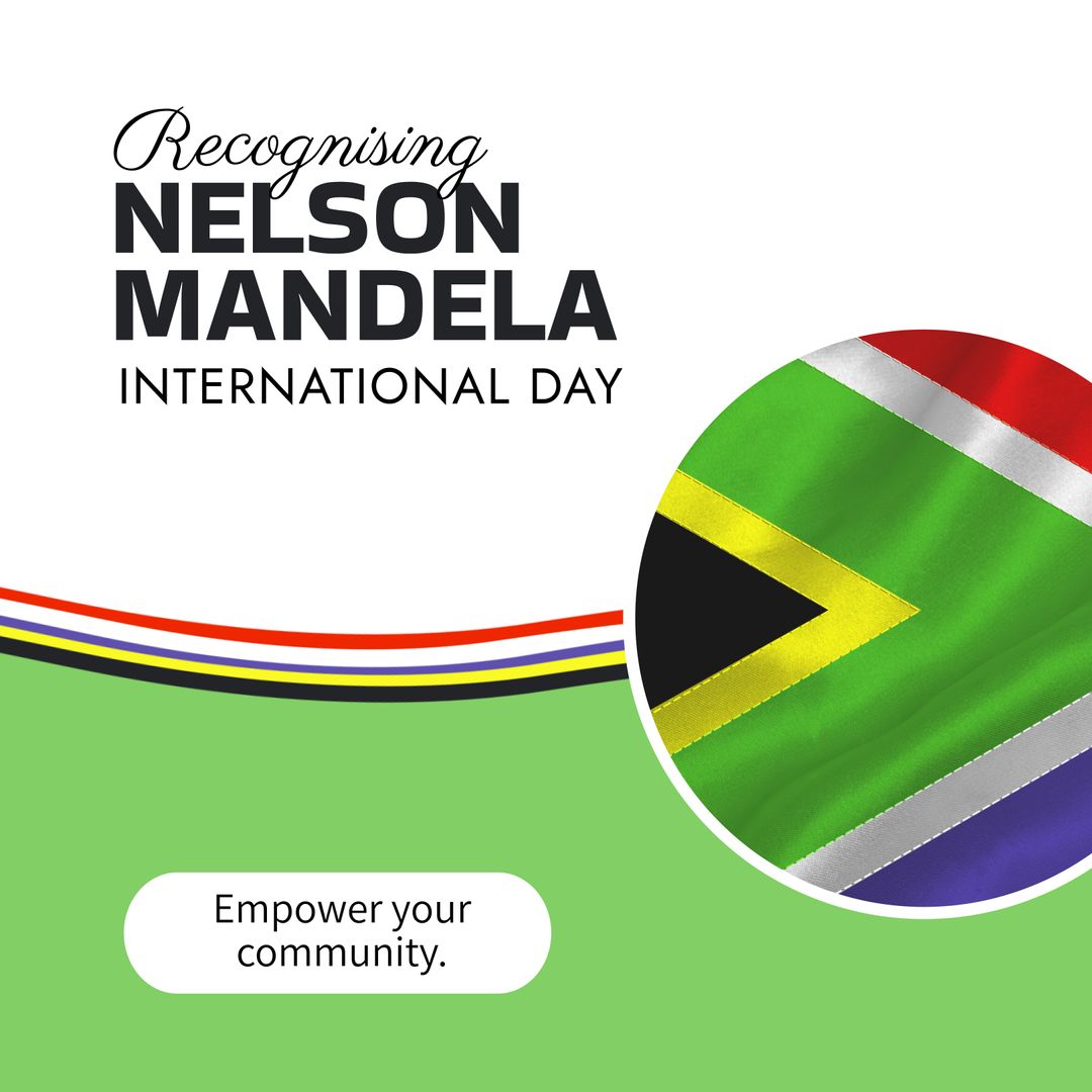 Celebrating Nelson Mandela Day with South African Flag