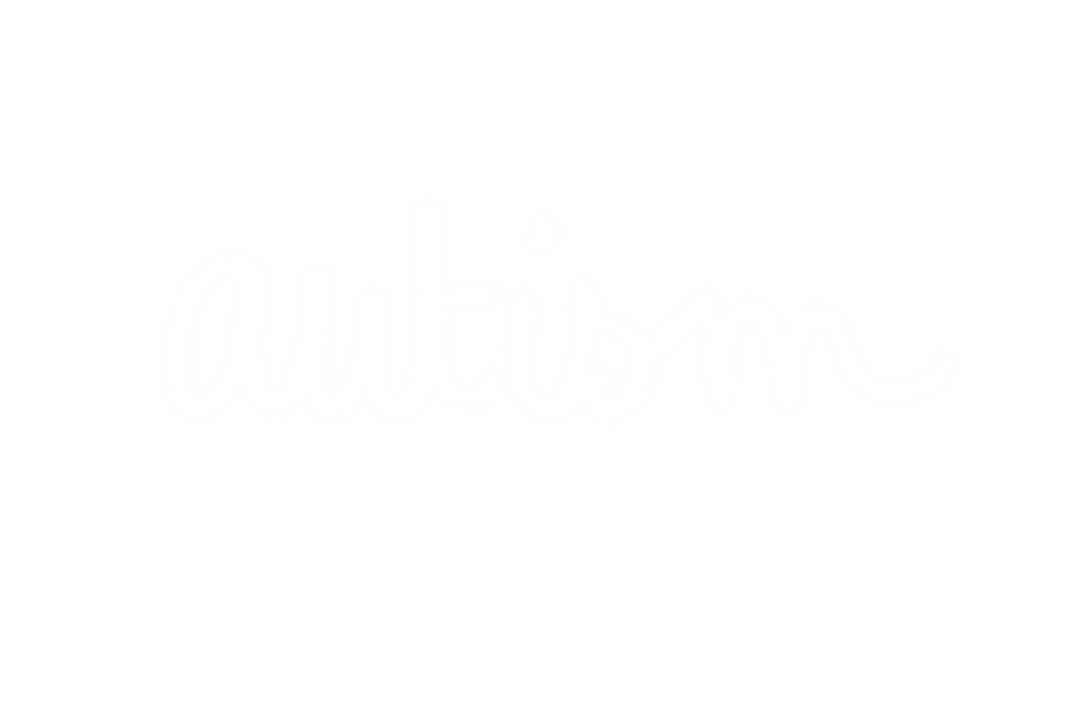 Autism Text on Transparent Background Awareness Design