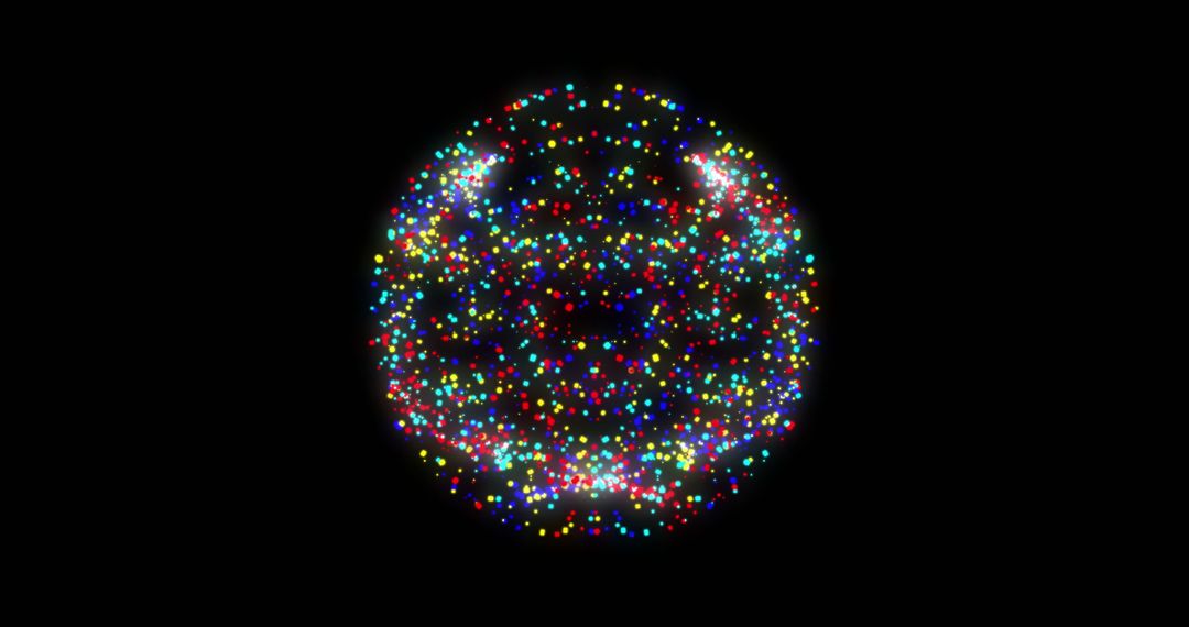 Glowing Sphere of Digital Data Connections