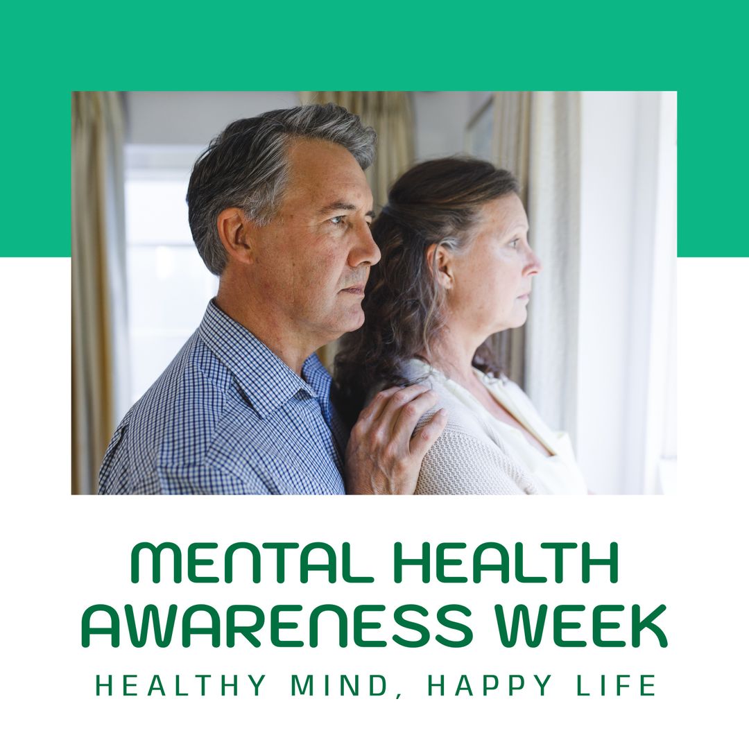 Senior Couple Reflecting for Mental Health Awareness