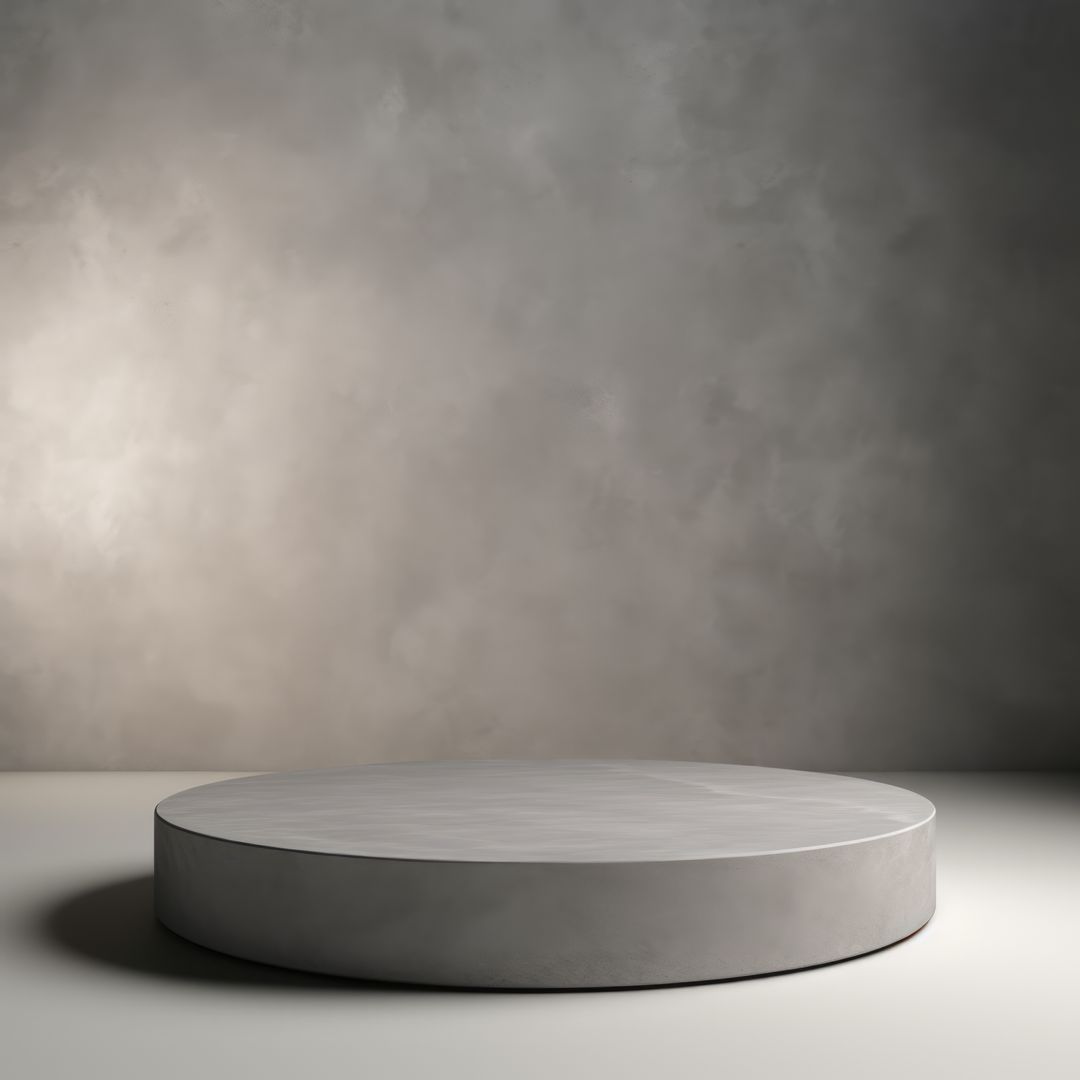 Concrete Pedestal in Minimalist Light Studio - Free Images, Stock Photos and Pictures on Pikwizard.com