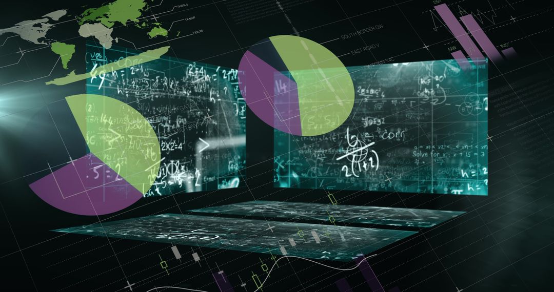 Futuristic Data and Mathematics Interface Concept