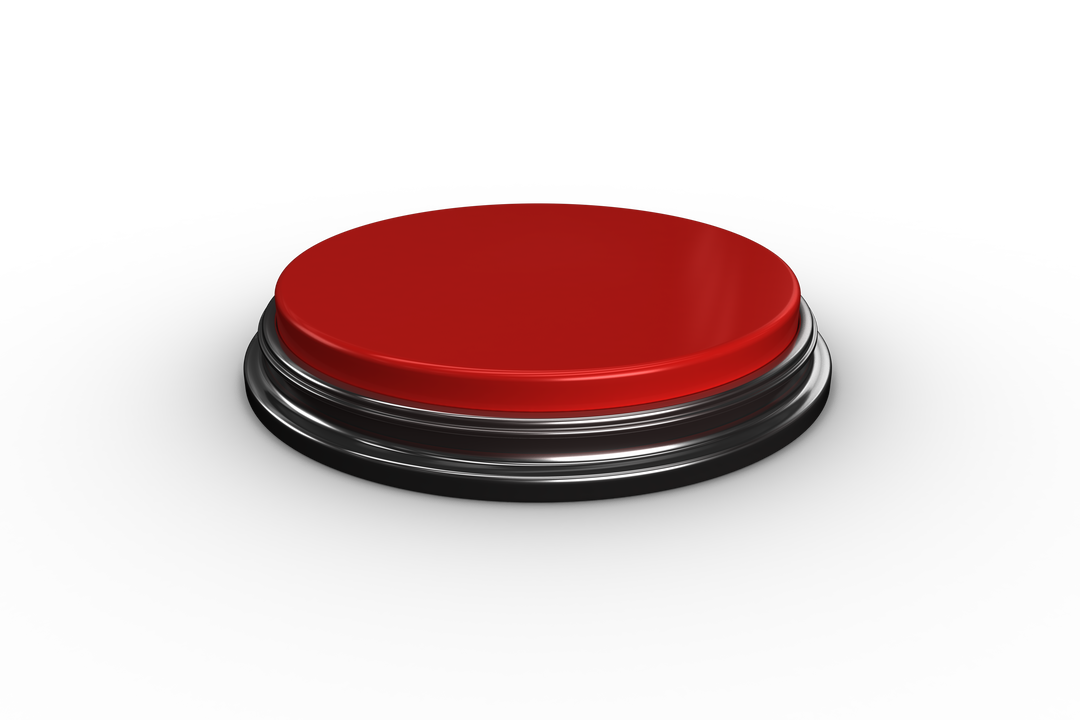 Red Button with Silver Frame Isolated on Transparent Background - Download Free Stock Images Pikwizard.com