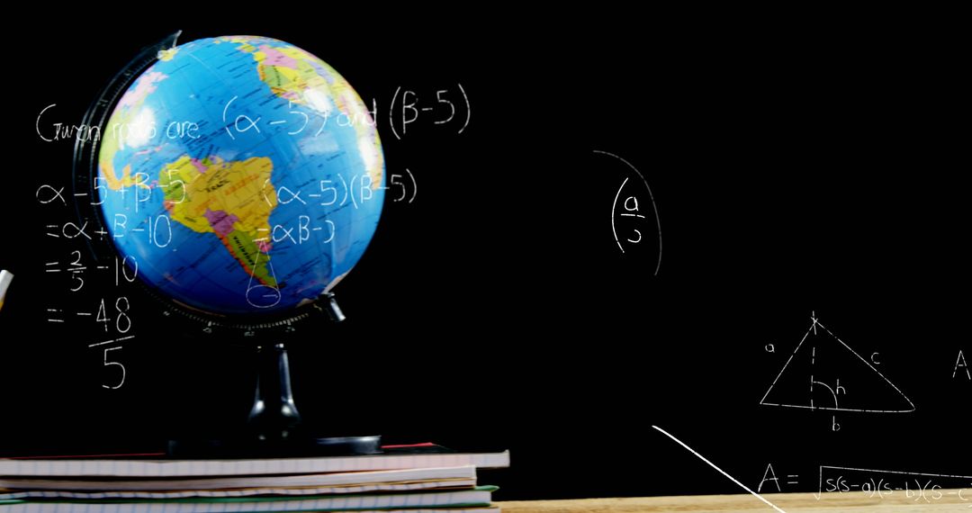 Education Elements with Globe Mathematics and Stationery