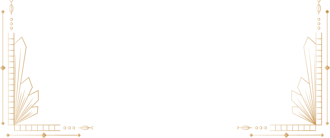 Art Deco Inspired Transparent Corner Ornaments Elegantly Enhanced