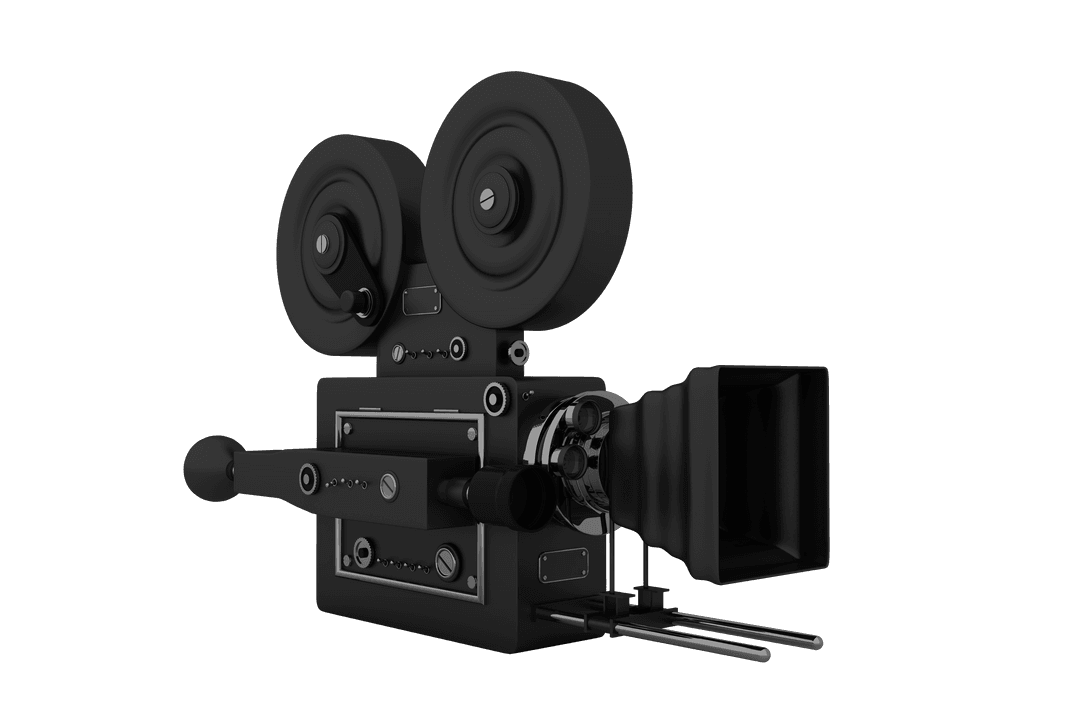 Vintage Movie Camera Transparent Background Simplicity