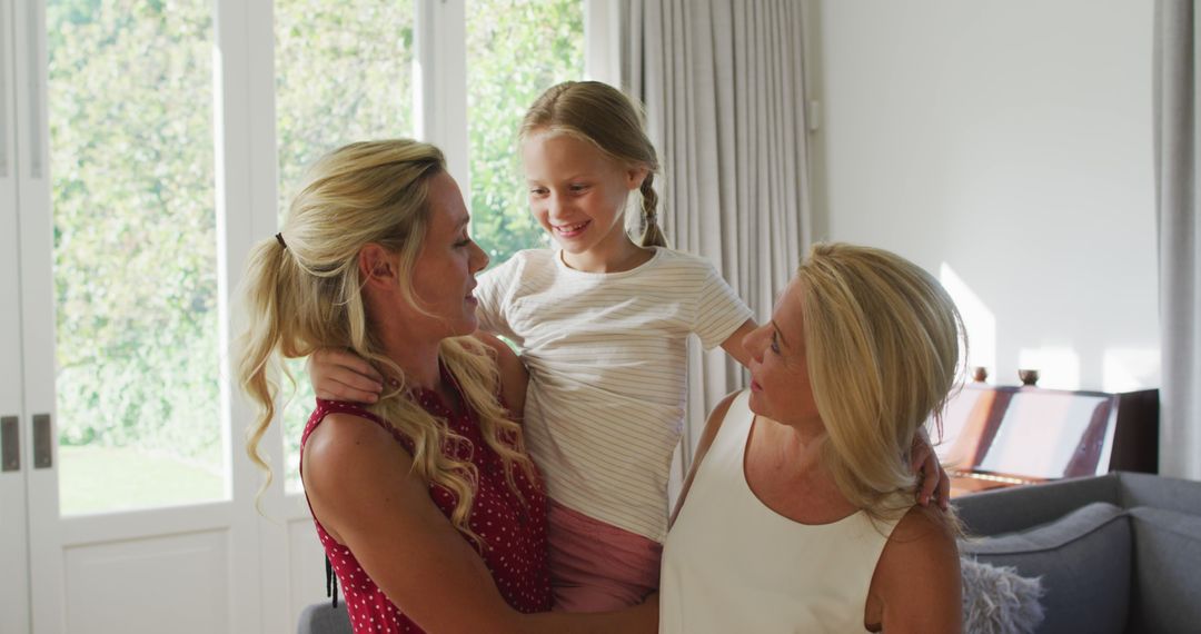 Multi-Generational Family Enjoying Quality Time Together at Home