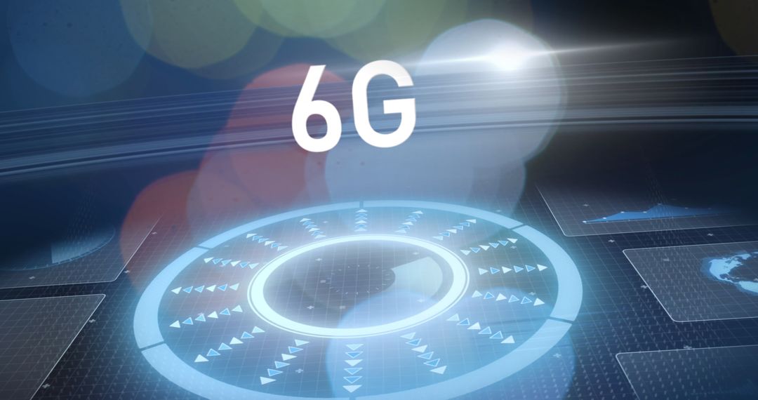 6G Technology Concept with Virtual Data Interface