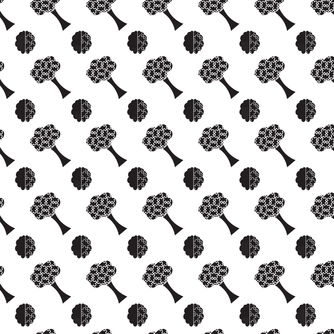 Transparent Brain and Tree Puzzle Pattern Design Illustration - Download Free Stock Images Pikwizard.com