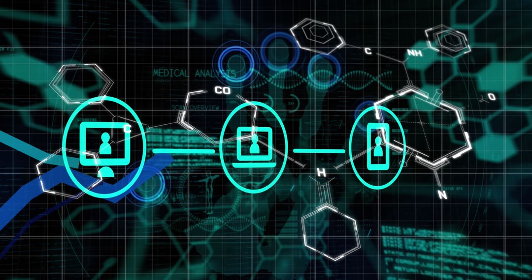 Futuristic Data Connection and Chemical Formula Technology