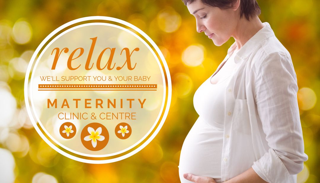 Serene Expectant Mother in Soothing Environment for Maternity Support