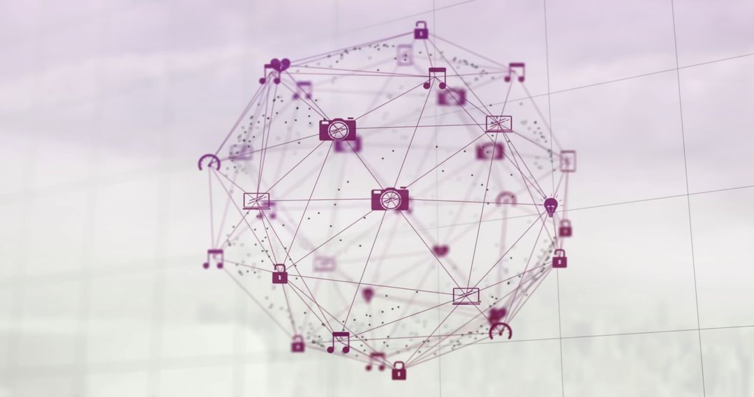 Global Network Connections Representing Data and Communication