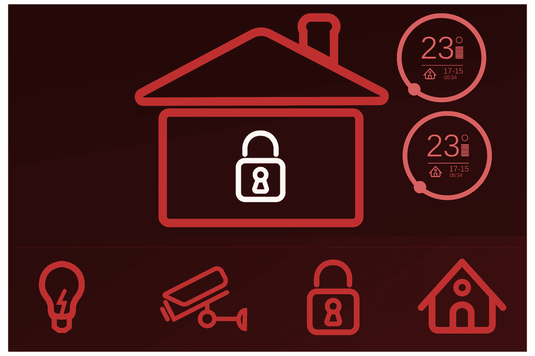 Smart Home Interface Digital Lock Icon on Transparent Background - Download Free Stock Images Pikwizard.com