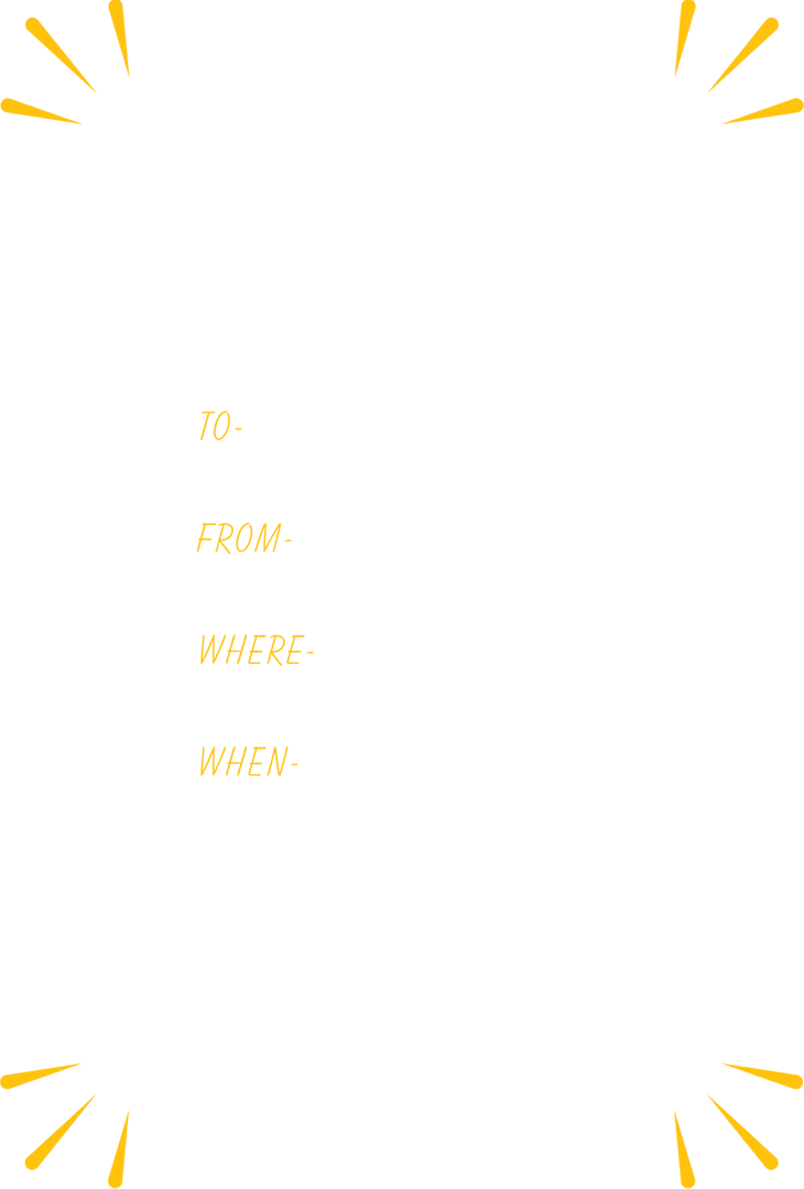 Transparent Invitation Card with Decorative Borders