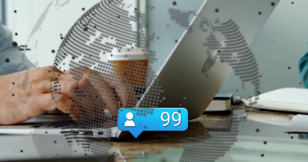 Collaborating Coworkers with Laptop and User Notification