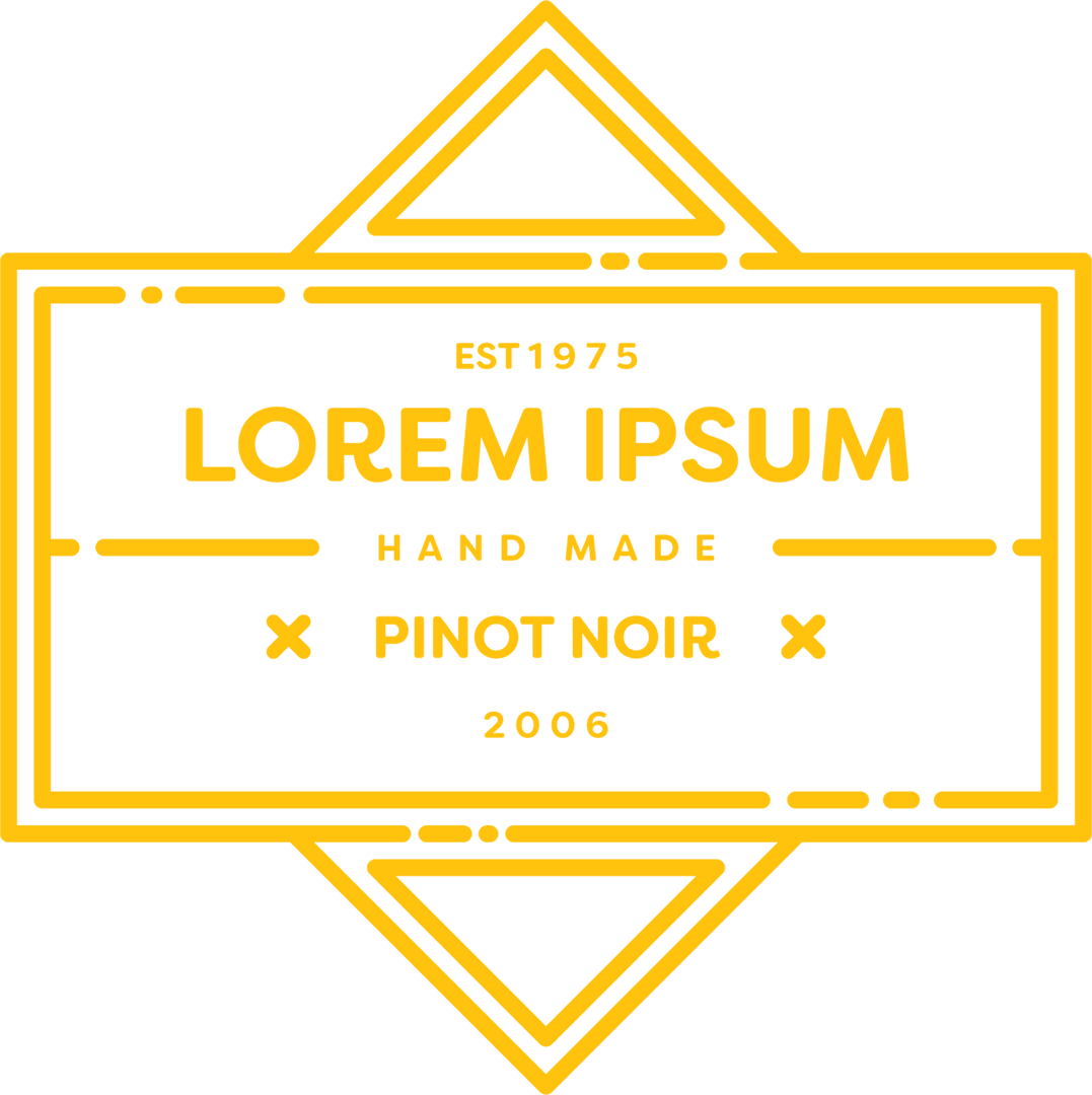 Yellow Artisan Badge Design on Transparent Background