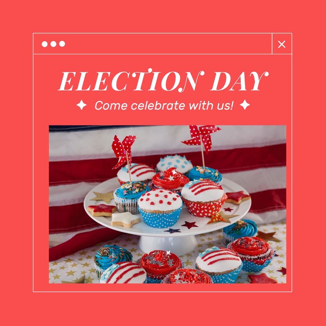 Patriotic Election Day Cupcakes for Festive Celebration