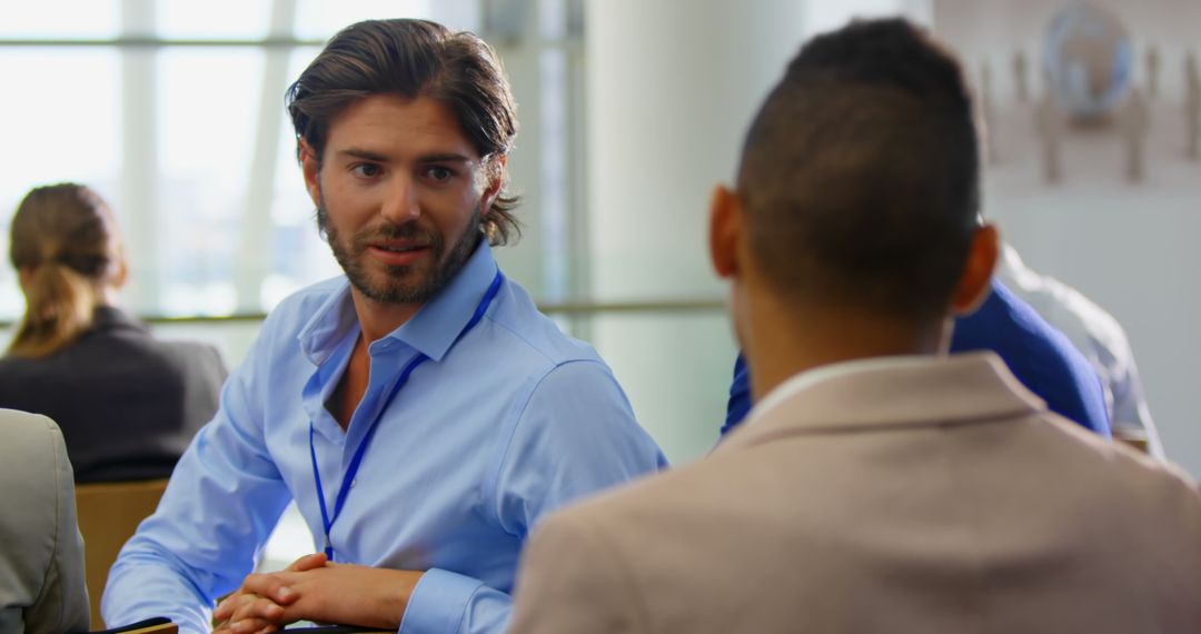 Professional Business Seminar Discussion Among Executives