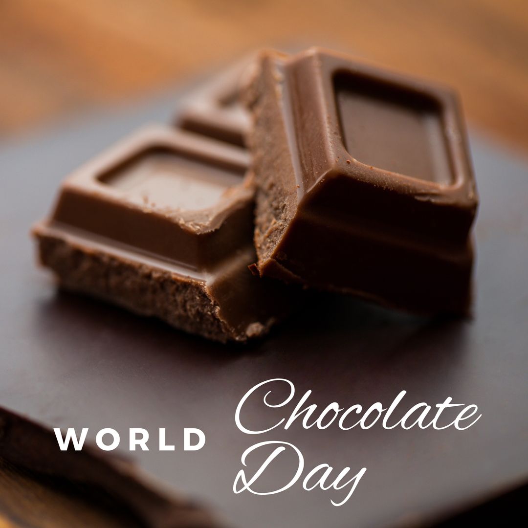 Celebrating World Chocolate Day with Delicious Chocolate Bars - Download Free Stock Templates Pikwizard.com