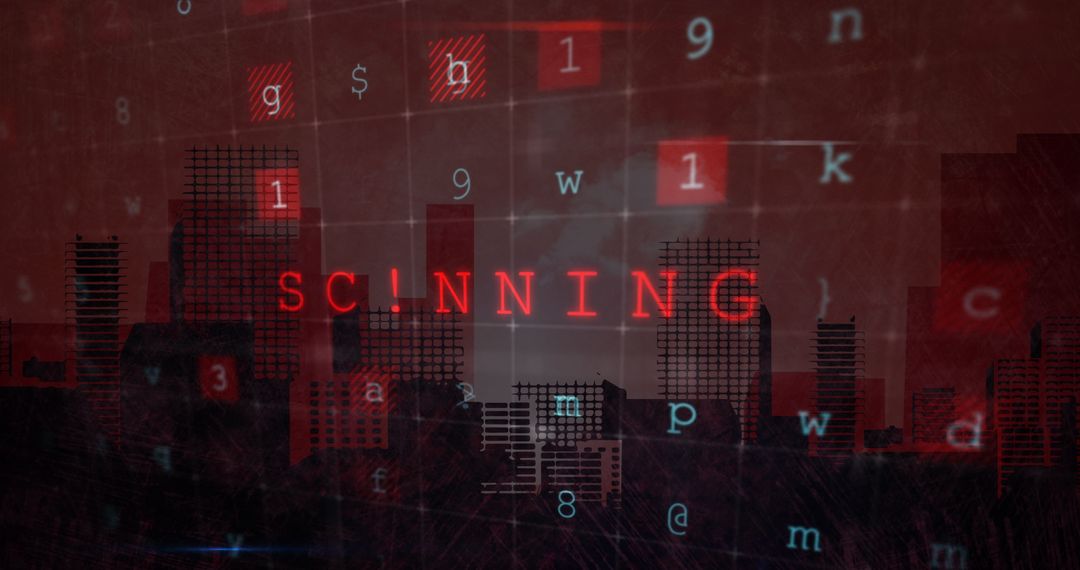 Cyber Attack Warning with Digital City Overlay