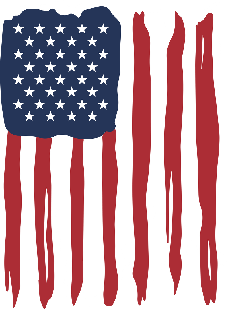 Artistic USA Flag Brush Stroke Style on Transparent Background - Download Free Stock Images Pikwizard.com