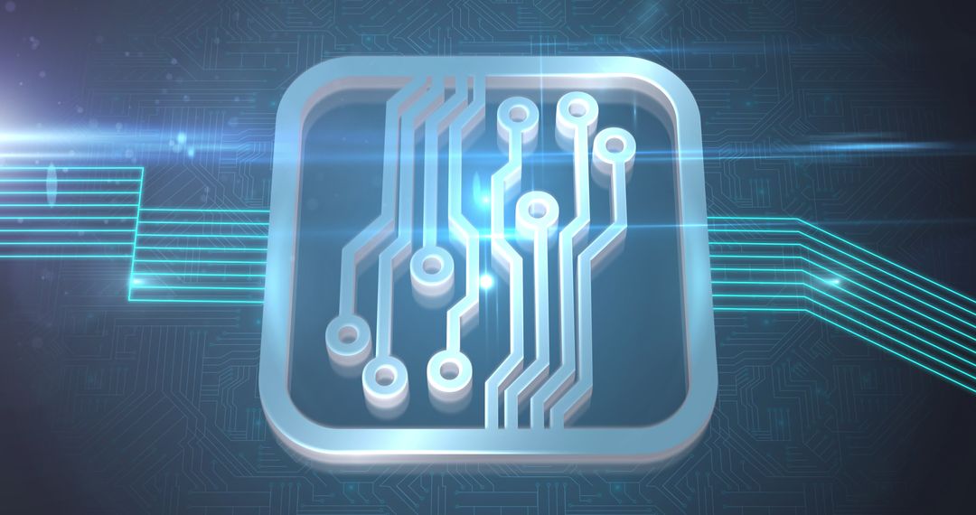 Futuristic Motherboard Circuit Board Technology